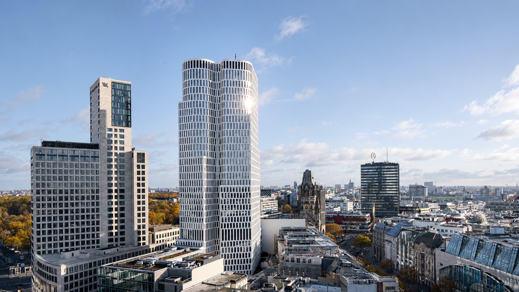 The Upper West tower and Berlin's City West skyline